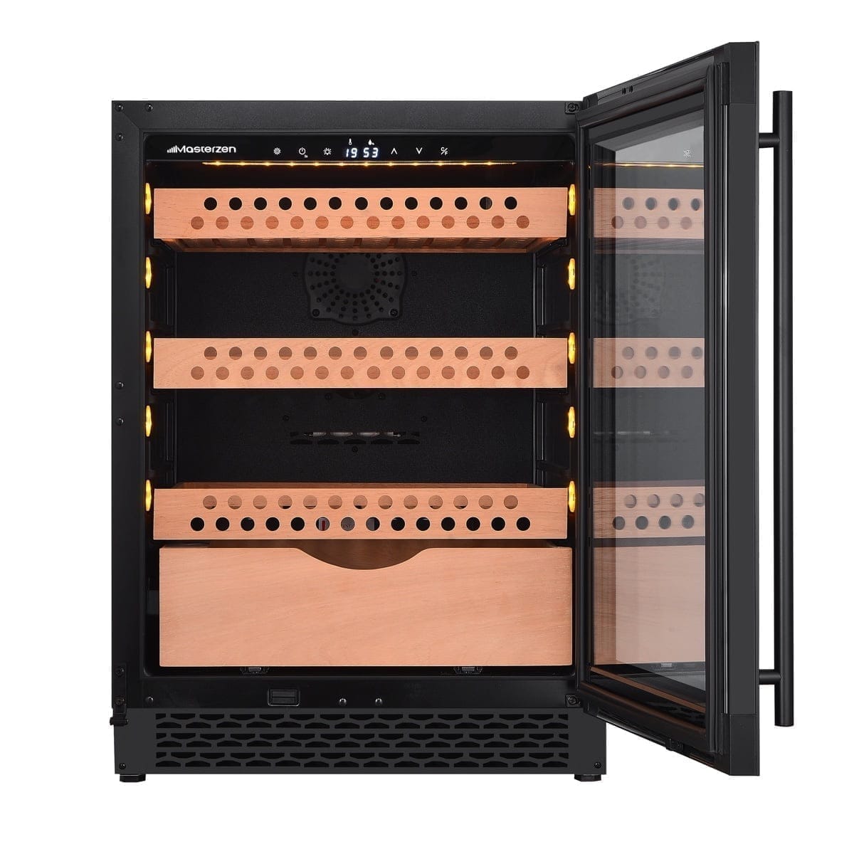 cigar humidor με μαύρη πόρτα